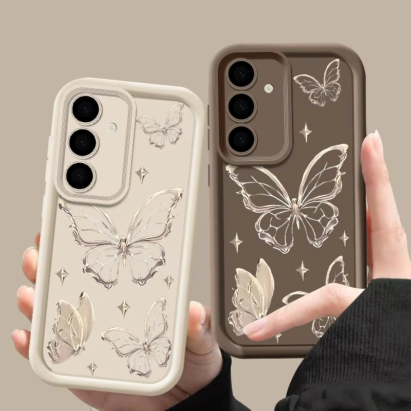 Fishing Boat Cover - Gold Butterfly Print Phone Case for