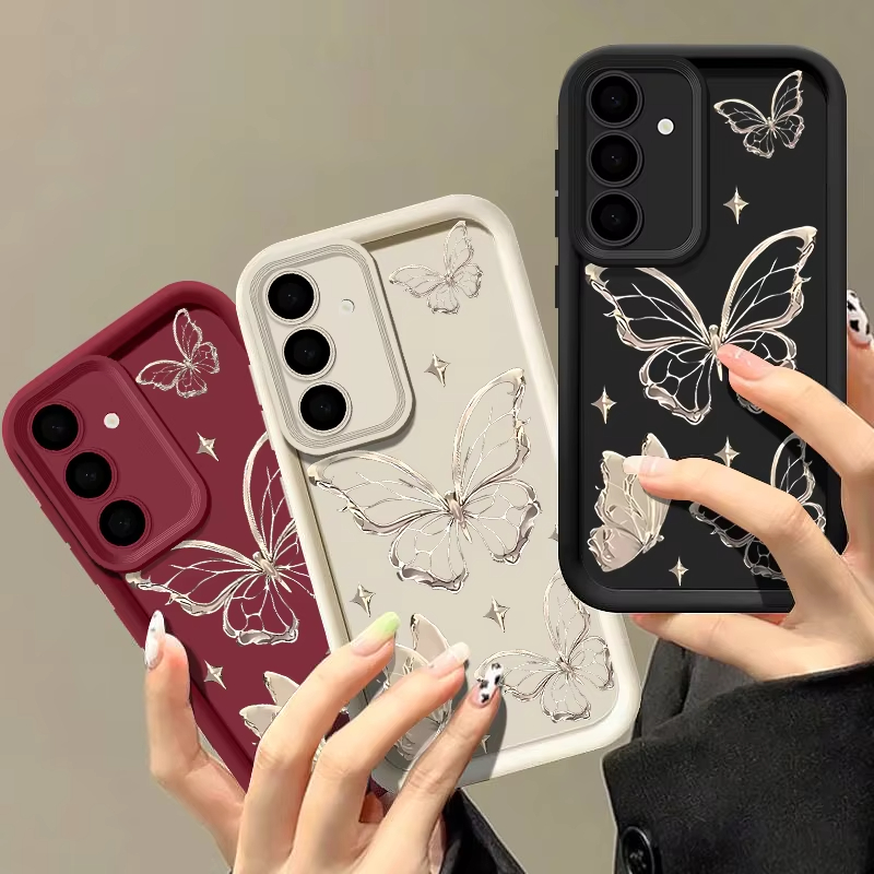 Gold Butterfly Print Phone Cas - Fishing Boat Cover recension och pris