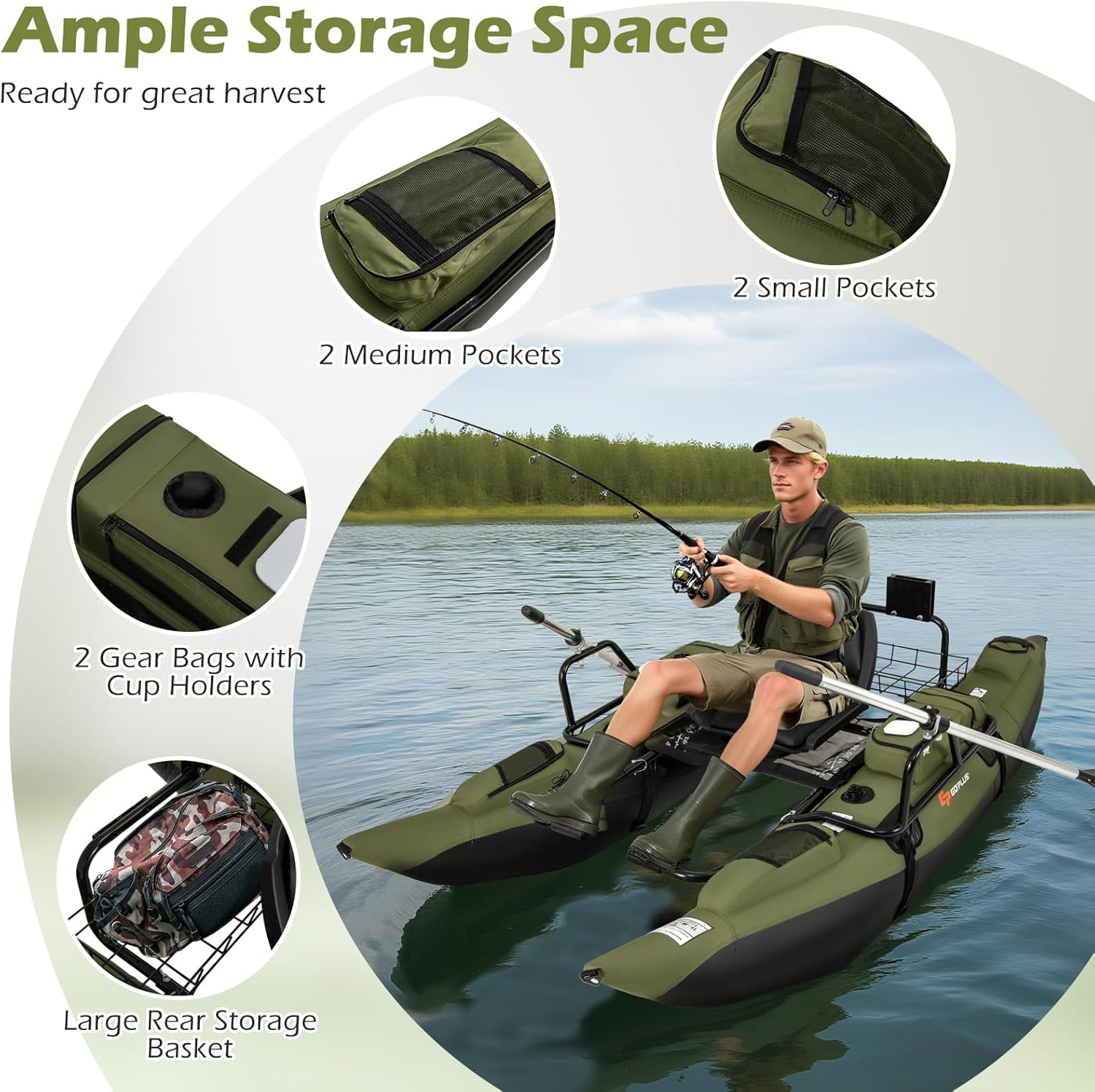 Adult Inflatable Belly Boat wi - Fishing Boat Inflatable recension och pris