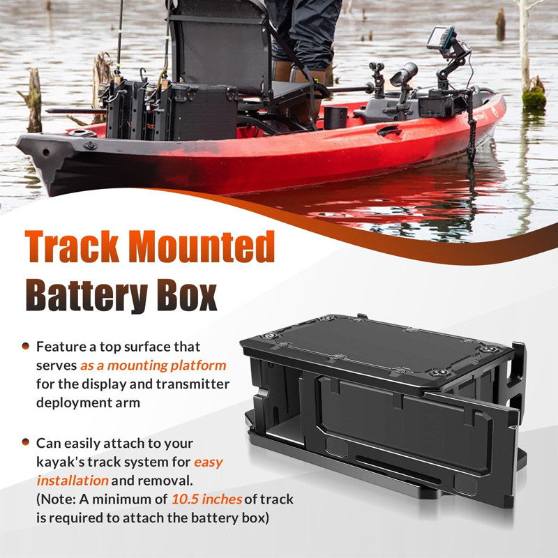 Track Mounted Battery Box for  - Fishing Boat Steering Wheel recension och pris