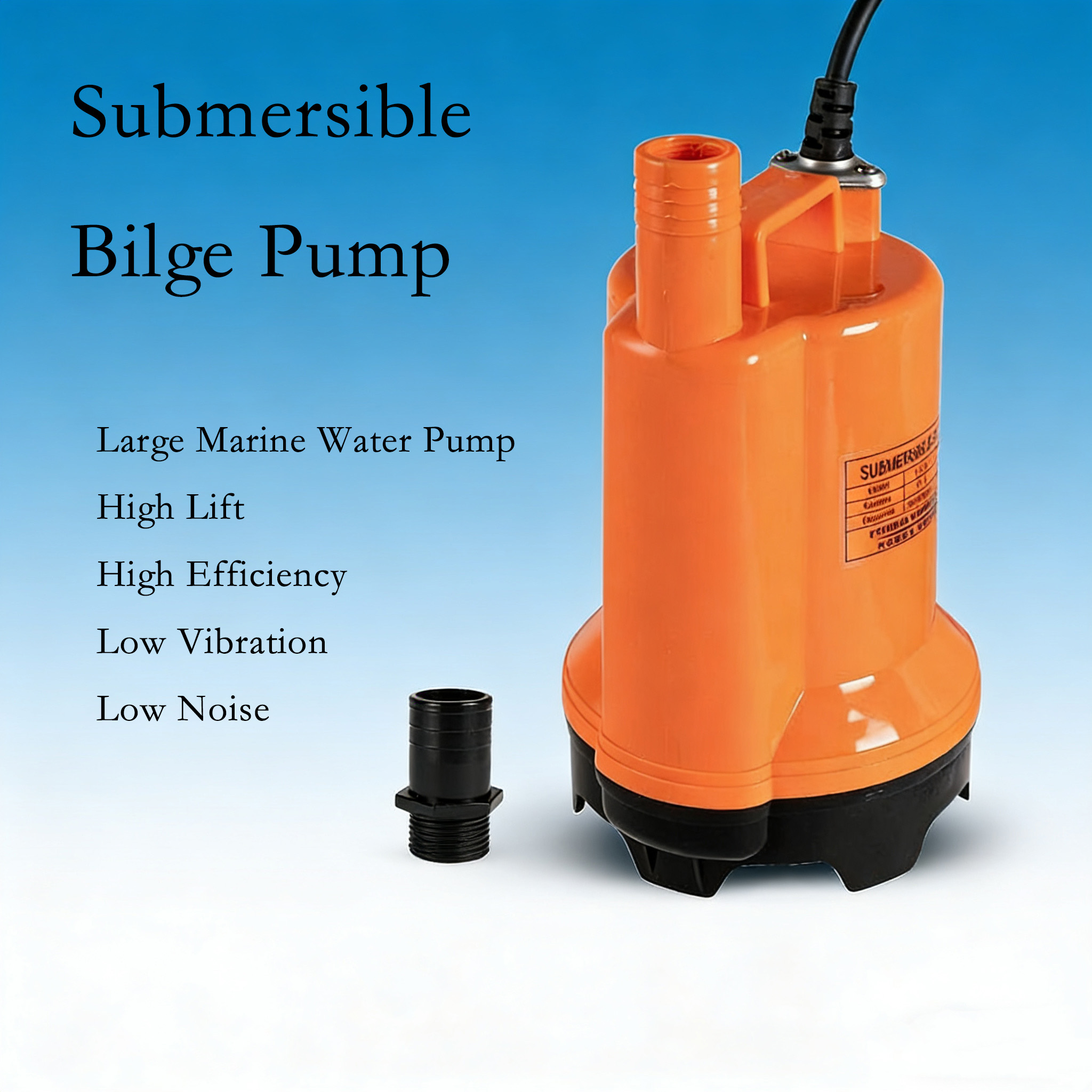 12V DC Submersible Water Pump, - Fishing Boat Bilge Pump recension och pris